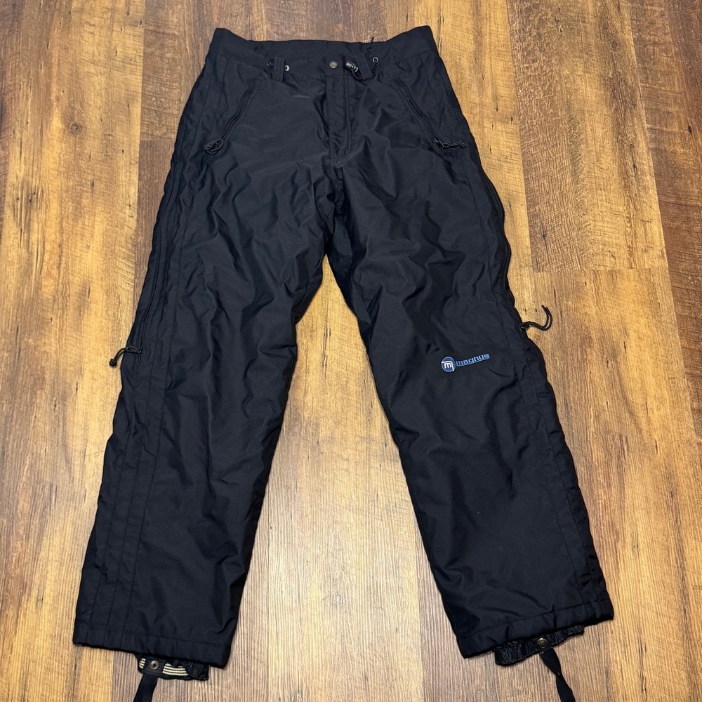 Magnus Snowboard Clothing Mens Large Black Insulated Hipora Waterproof Pants‎